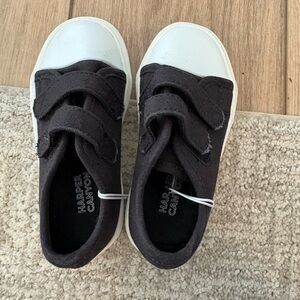 Harper Canyon Black and White Kids Sneakers
